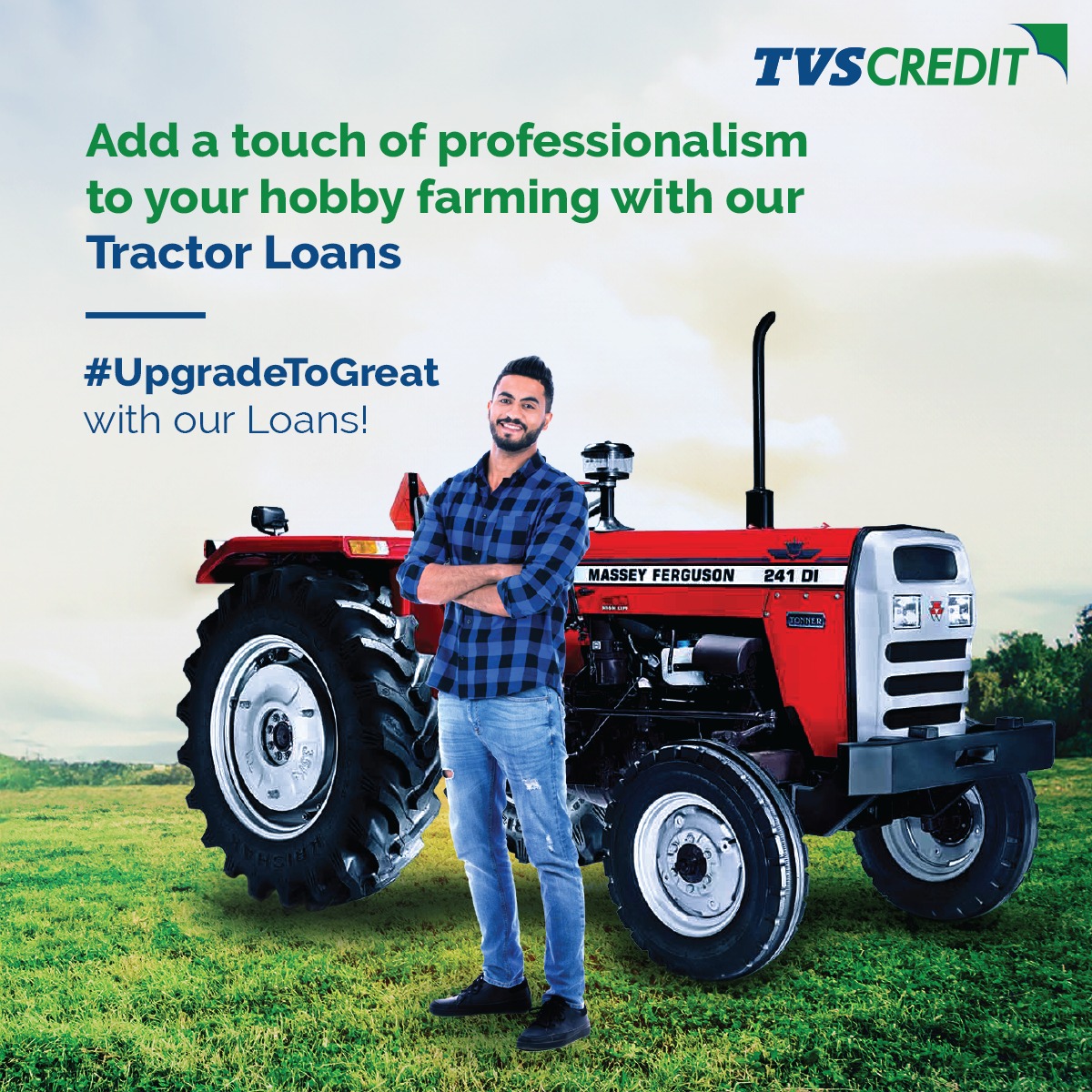 TVSCredit's tweet photo. Transform your love for farming into a blooming business and gear up to greatness!
Update and upgrade today with our #TractorLoans.
Click here to apply: https://t.co/roZ7o0Rp2L
#TVSCredit #TractorLoans #UpgradeToGreat #Tractor #Loans https://t.co/2jsqippEQ4