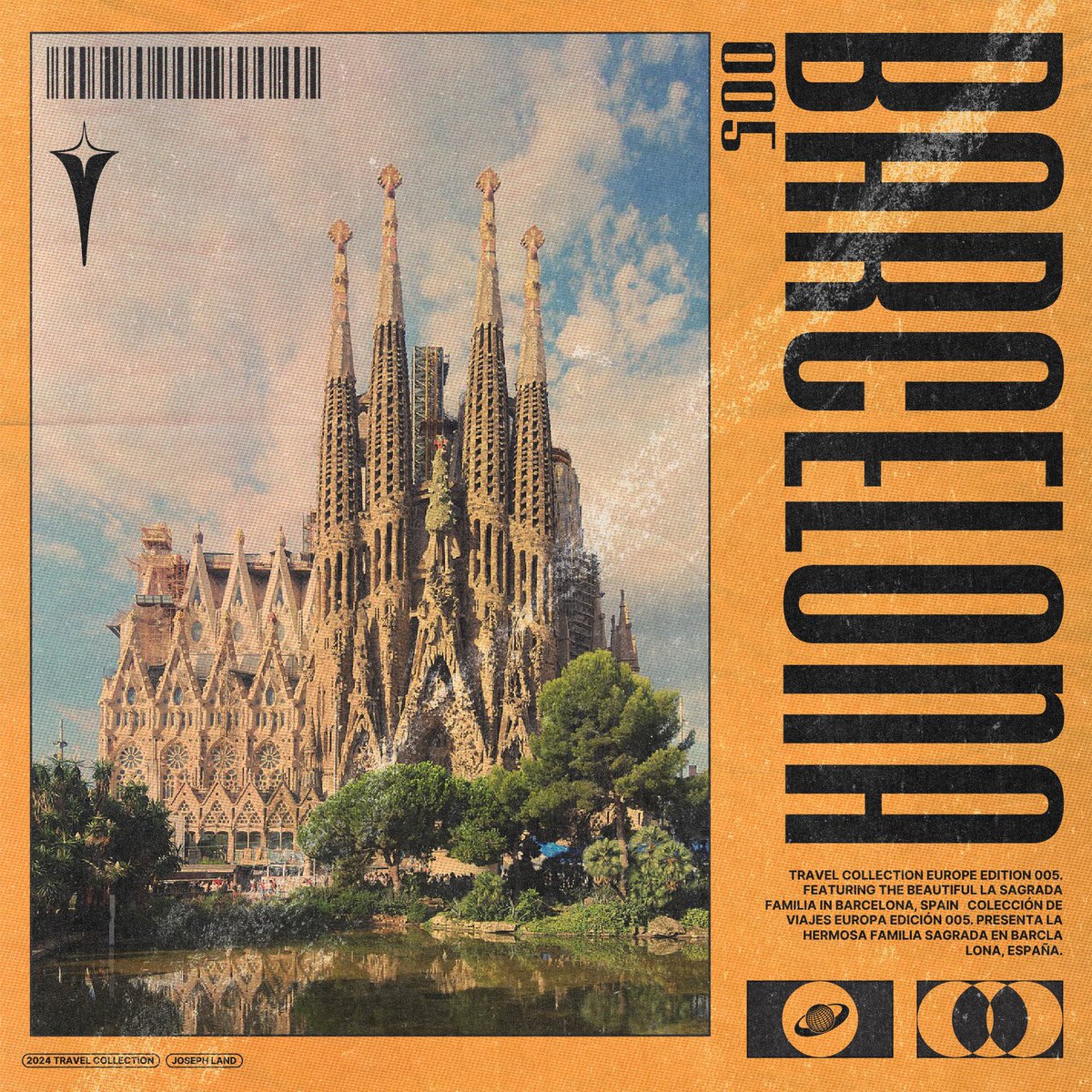 josephlandfilm's tweet photo. BARCELONA // 005
Continuing the 2024 Travel Collection with La Sagrada Familia in Barcelona, Spain.
———
Contact Me: josephlanddesign@gmail.com
Portfolio: https://t.co/AAiia88ovt
#graphicdesign #design #art #prints #travel #adobe #graphics #printwork #wallart https://t.co/aYwu8O76t7