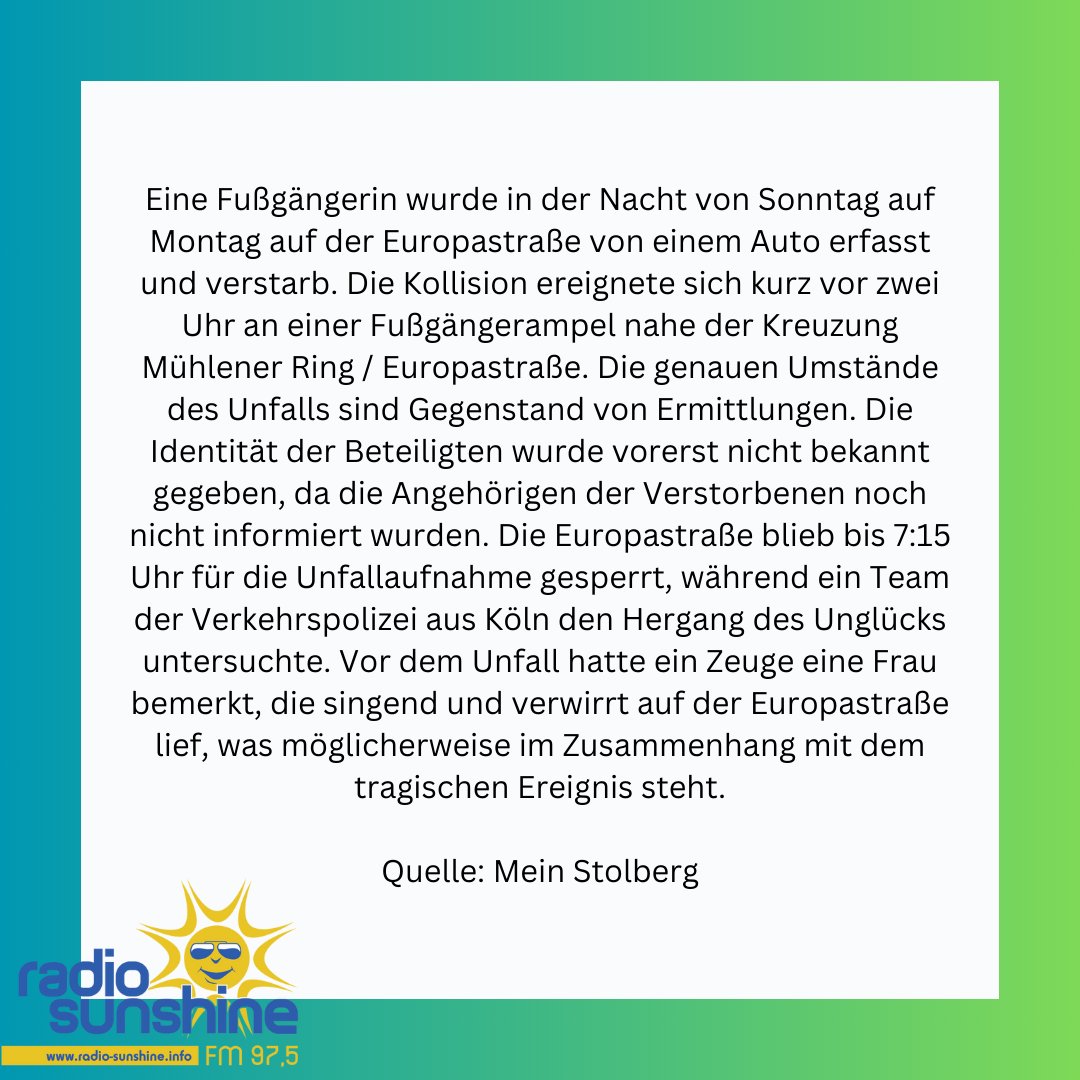 #Verkehrsunfall #Europastraße #Stolberg #Polizei #Unfallaufnahme #Verkehrspolizei #Verkehrssperre #Todesfall #Ermittlungen #Autounfall #Fußgängerin #Verkehrssicherheit #Verkehrsunfallaufklärung #Unfallforschung #SicherheitimStraßenverkehr