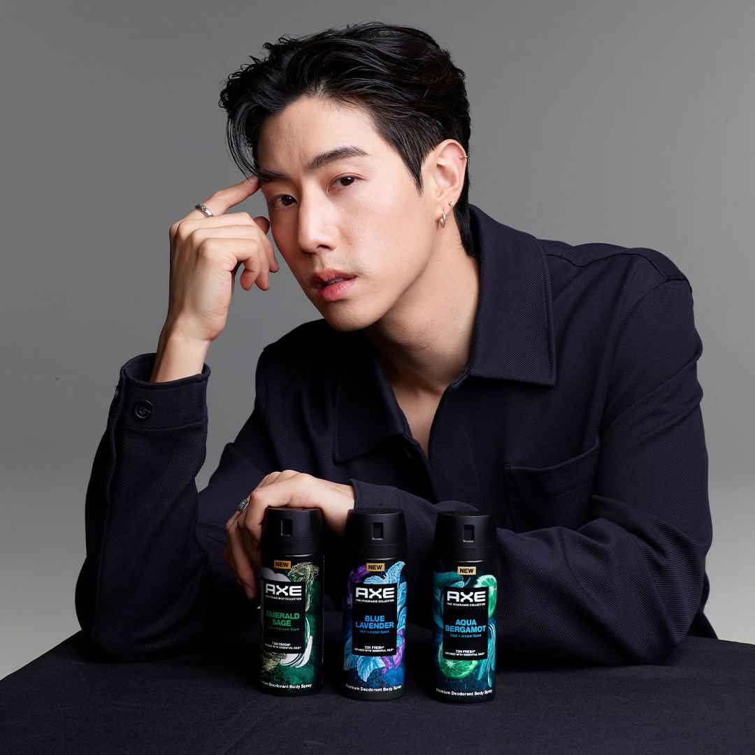 240424 @complex_ph shares photos of Mark Tuan for AXE Fine Fragrance Collection (2/2) “@AXE reveals @marktuan as the muse of its newest Fine Fragrance collection — a hybrid between luxury perfumes and deodorants ☺️” #MarkTuanxAxe #AxeFineFragrance #MarkTuan #Mark #段宜恩