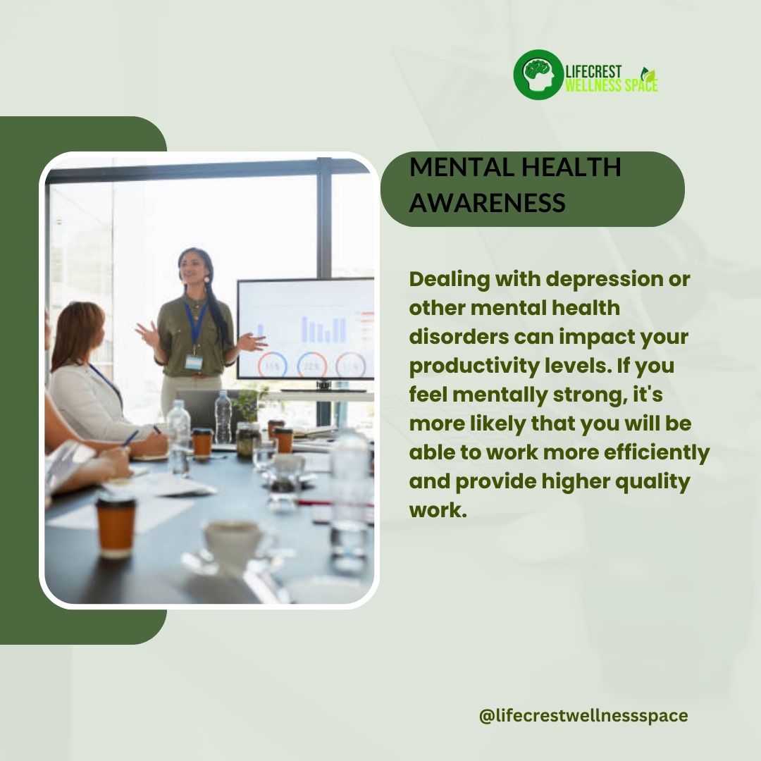 Dealing with depression or other mental health disorders can impact your productivity levels.

#mentalhealth #mentalawareness #hellowednesday
