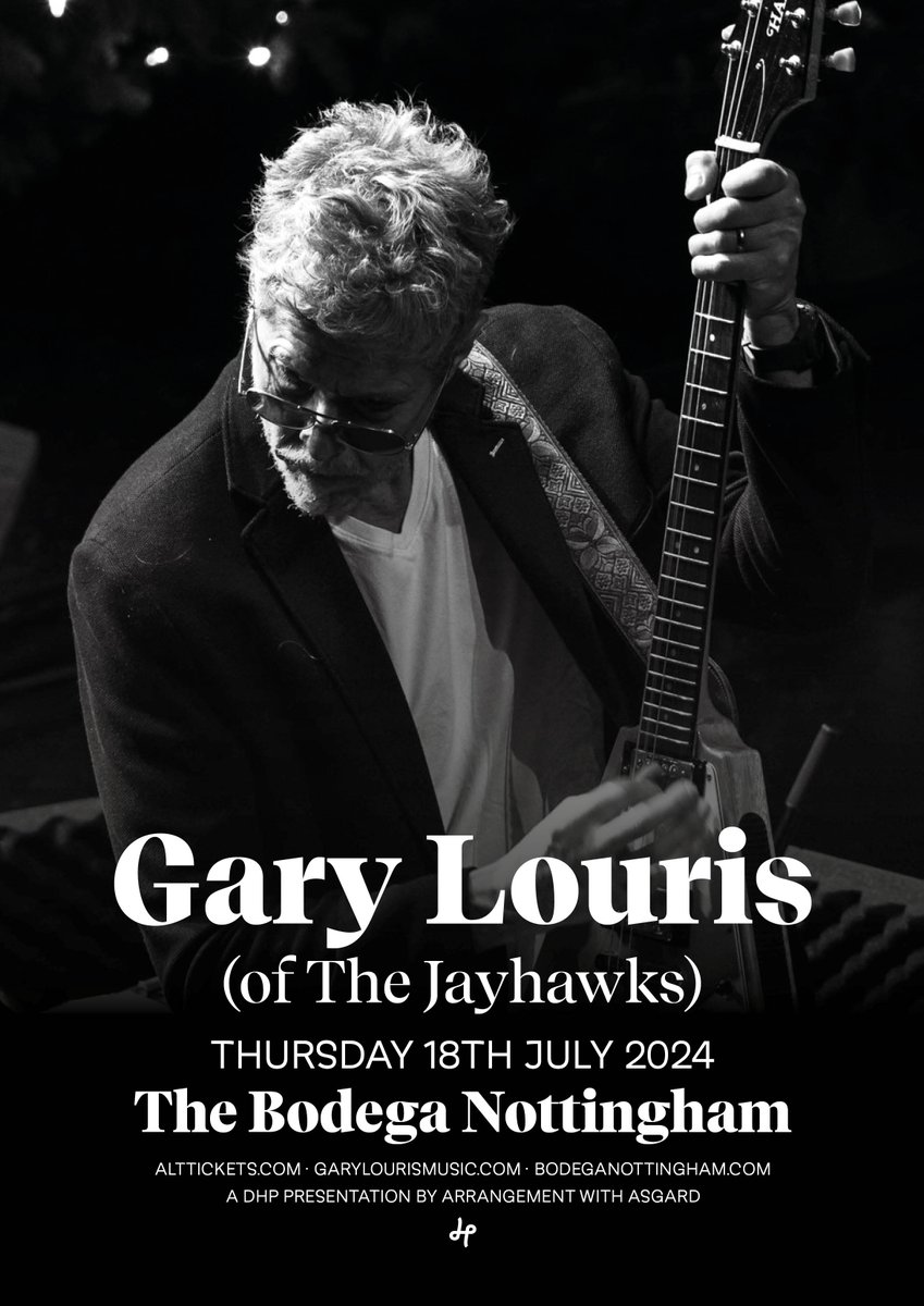 GIG NEWS Honing his craft for the last 3 decades, compelling Minnesota songwriter @GaryLourisMusic (of The Jayhawks) performs an intimate set upstairs on 18th July. Tickets on sale Friday 👉 alt.tkts.me/tl/qmh8