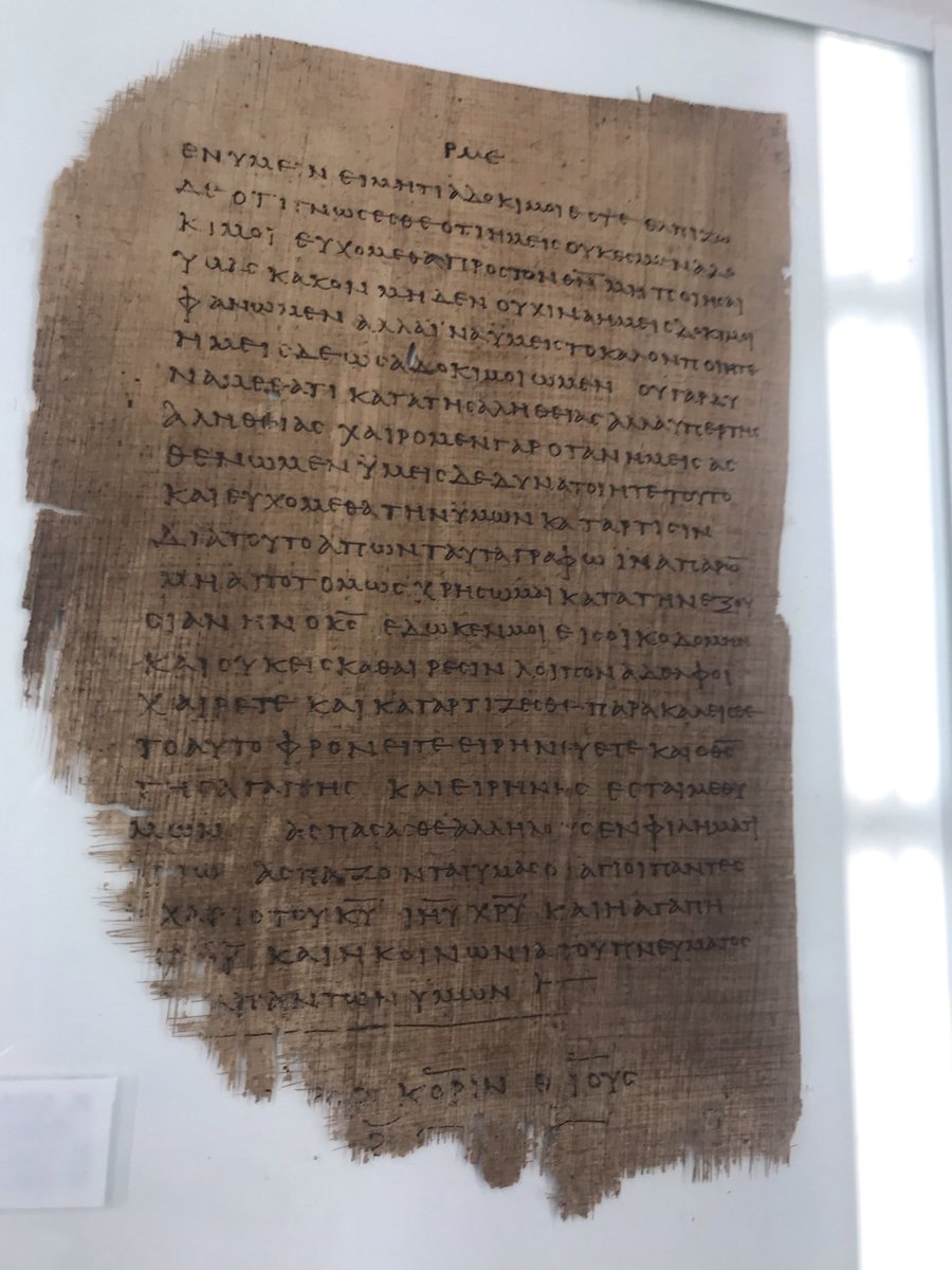 patricksrarebks's tweet photo. Visited the papyrology department at University of Michigan a couple years ago. That was a fun afternoon. #papyri https://t.co/BYNx3hPnR0
