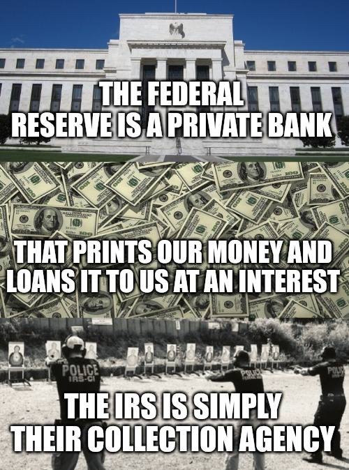 @wideawake_media The Federal Reserve is owned by private bankers and it is all a big scam.