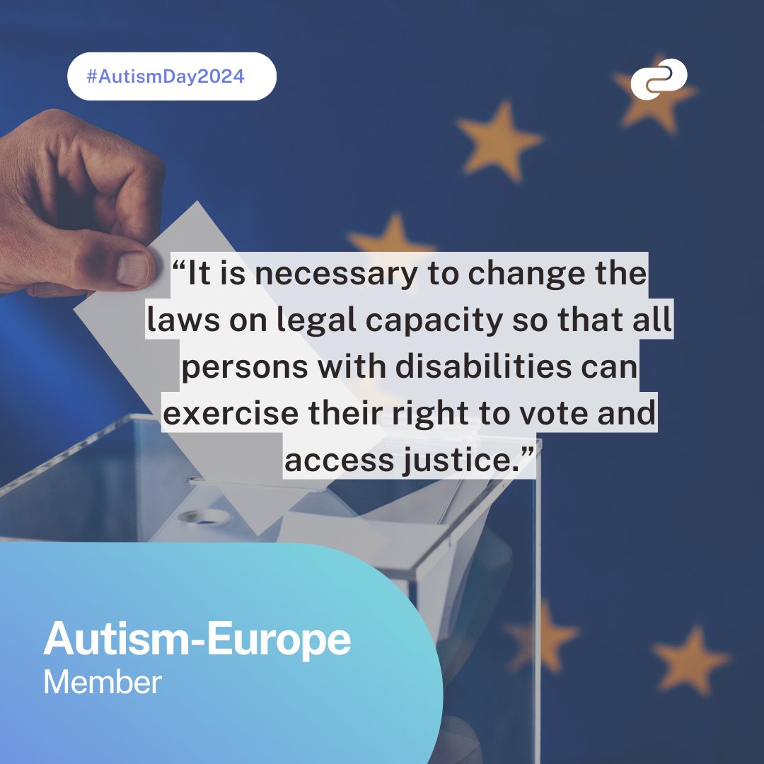 Make the electoral process accessible to all! Voting and standing for elections is a right. Article 29 of the UN CRPD protects the right of people with disabilities to vote, stand for elections and participate in political life. shorturl.at/iCGT7 #AutismNotInvisible