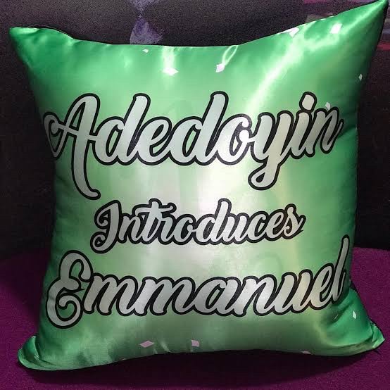 @insideibadan1 Customized  Introduction Throwpillow.

Price : 9K