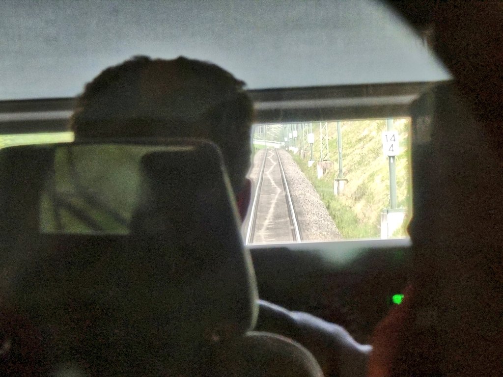 nonstopeurotrip's tweet image. The BEST view on the #SBB New Pendolino 🫡🇨🇭 #Interrail #NonstopEurotrip