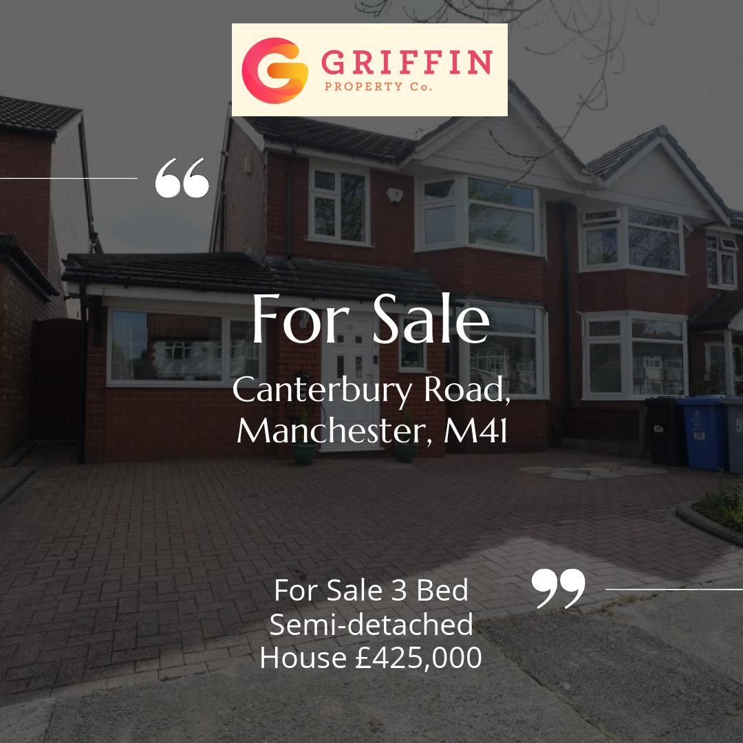 FOR SALE Canterbury Road, Manchester, M41

£425,000

Arrange your viewing today! 
griffinproperty.co/find-a-property

#property #properties #onlineestateagent #estateagentsuk #estateagents #estateagency #sellmyhousefast #sellmyhouse #sellmyhome #lettingsagents #