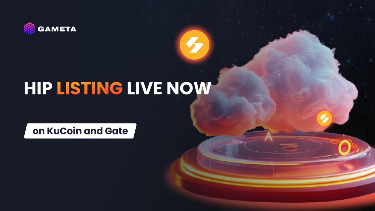 🎉 It's FINALLY HERE! 🎉 $HIP now 🎉LIVE 🎉on @kucoincom and @gate_io! 🚀 #KuCoin: kucoin.com/zh-hant/trade/… #Gateio : gate.io/zh/trade/HIP_U… Don't miss out on the action! #KuCoin #Gateio #Web3gaming #Web3Community #Gameta #HIP