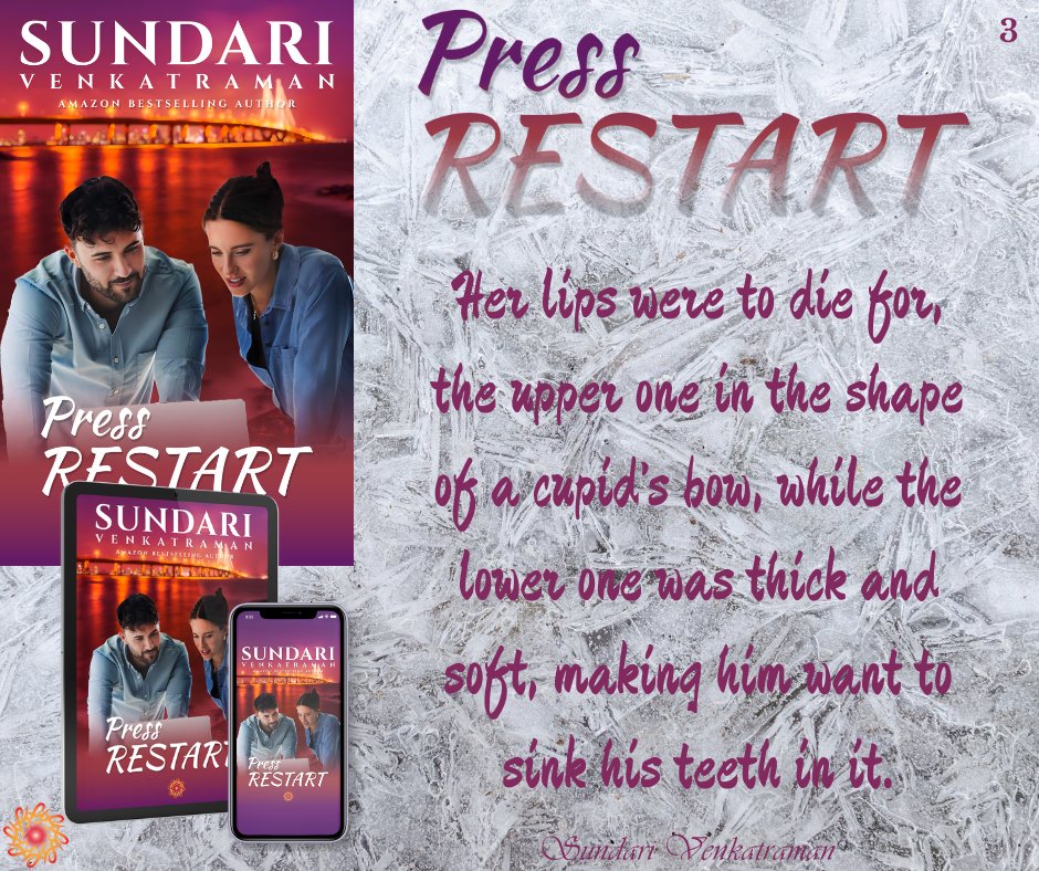 Press   RESTART “I might, now that they have the right kind of music playing,” he   responded, a soft smile on his face as he took Mahika in his arms.   #RomanceNovel #KindleUnlimited #NewRelease #SundariVenkatraman #1Bestseller   mybook.to/PressRESTART-S…