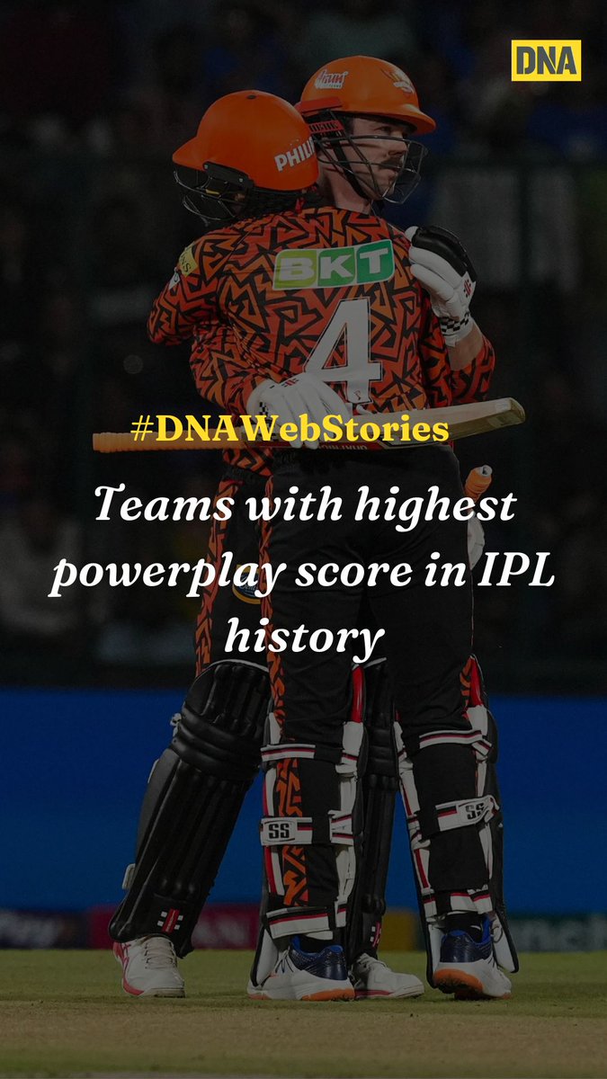 #DNAWebStories | Teams with highest powerplay score in IPL history Take a look: dnaindia.com/web-stories/sp… #IPLFeverWithDNA