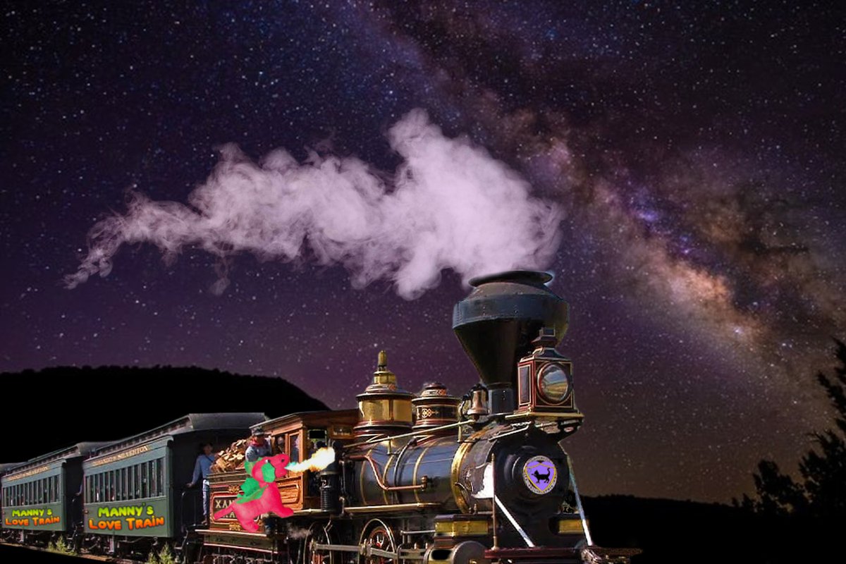 Hurrah, huzzah - Dinorwig & the crew of Manny's #LoveTrain have done it again! We've made it over the steep mountains that border the territories outside #CactusGulch: it's full speed ahead til we reach the station late afternoon! #ChillTent #XCats #XPups #Anipals #KittyTwitter