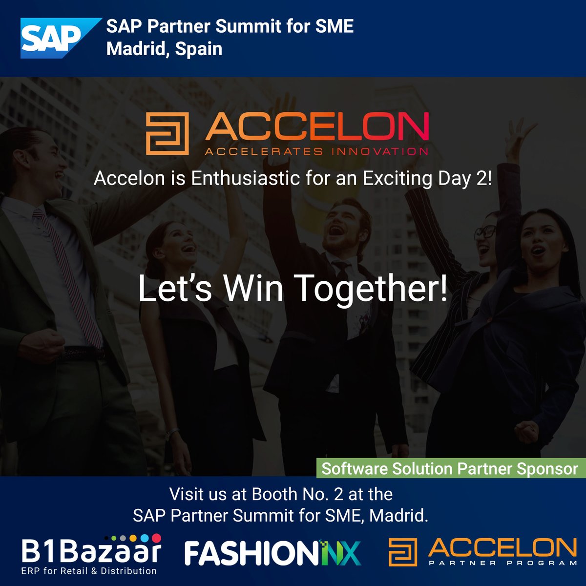 After an amazing Day 1 filled with interactions and discussions with other SAP partners, we are ready for Day 2. Join Accelon at Booth No 2 at the #SAPPartnerSummit4SME in Madrid

Let’s Win Together!

#SAPPartnerSummit4SME #SAP #PartnerSuccess #SAPCommunity #SAPBusinessOne