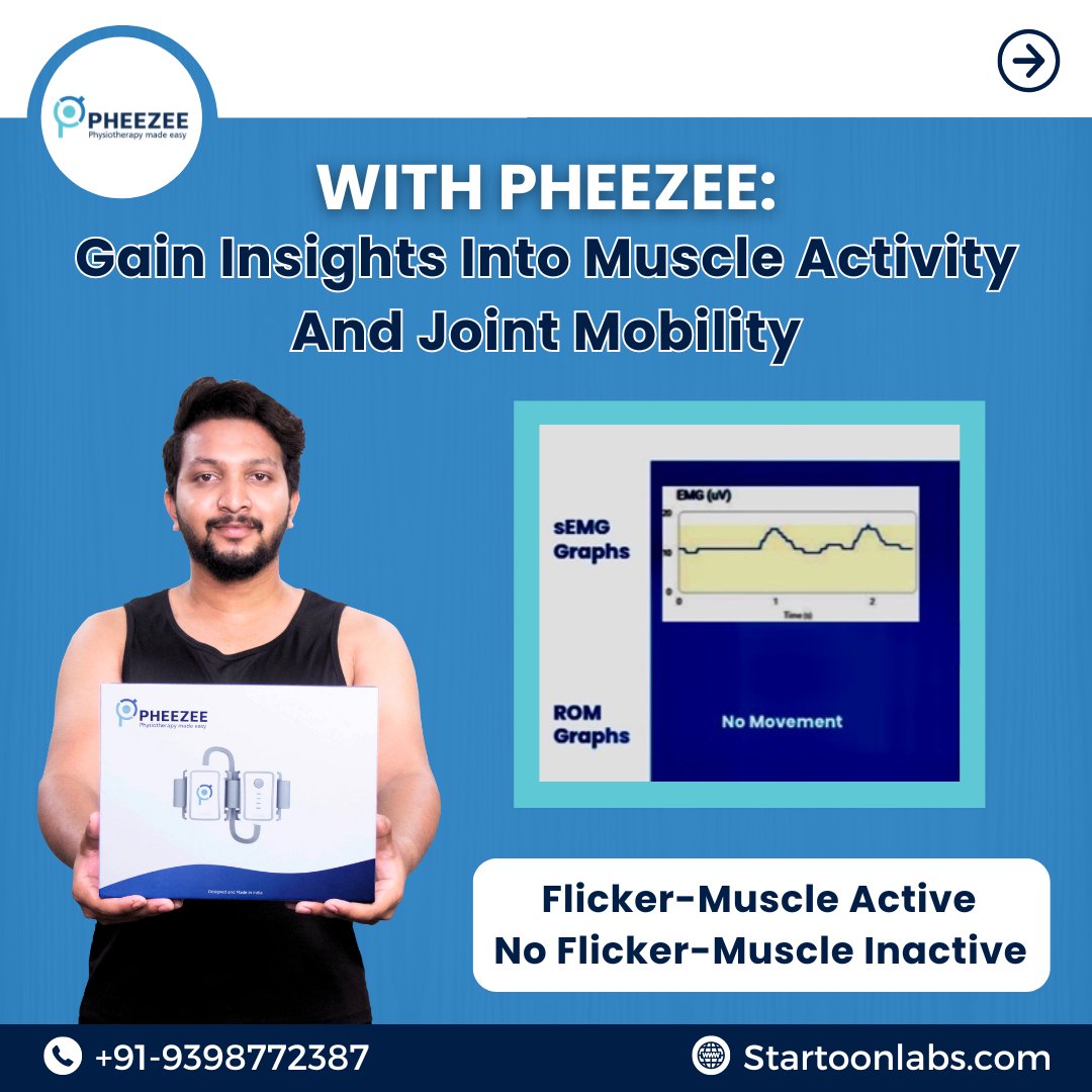 Flaccidity marks the beginning of the hemiplegia journey. Leveraging with pheezee we can intervene early to pave the way for recovery
#EarlyIntervention #Hemiplegia #Awareness #SEMG #ROM #startoonlabs #pheezee #iso13485 #iso9001 #FDAcleared #USFDA #patent #patented #medicaldevice