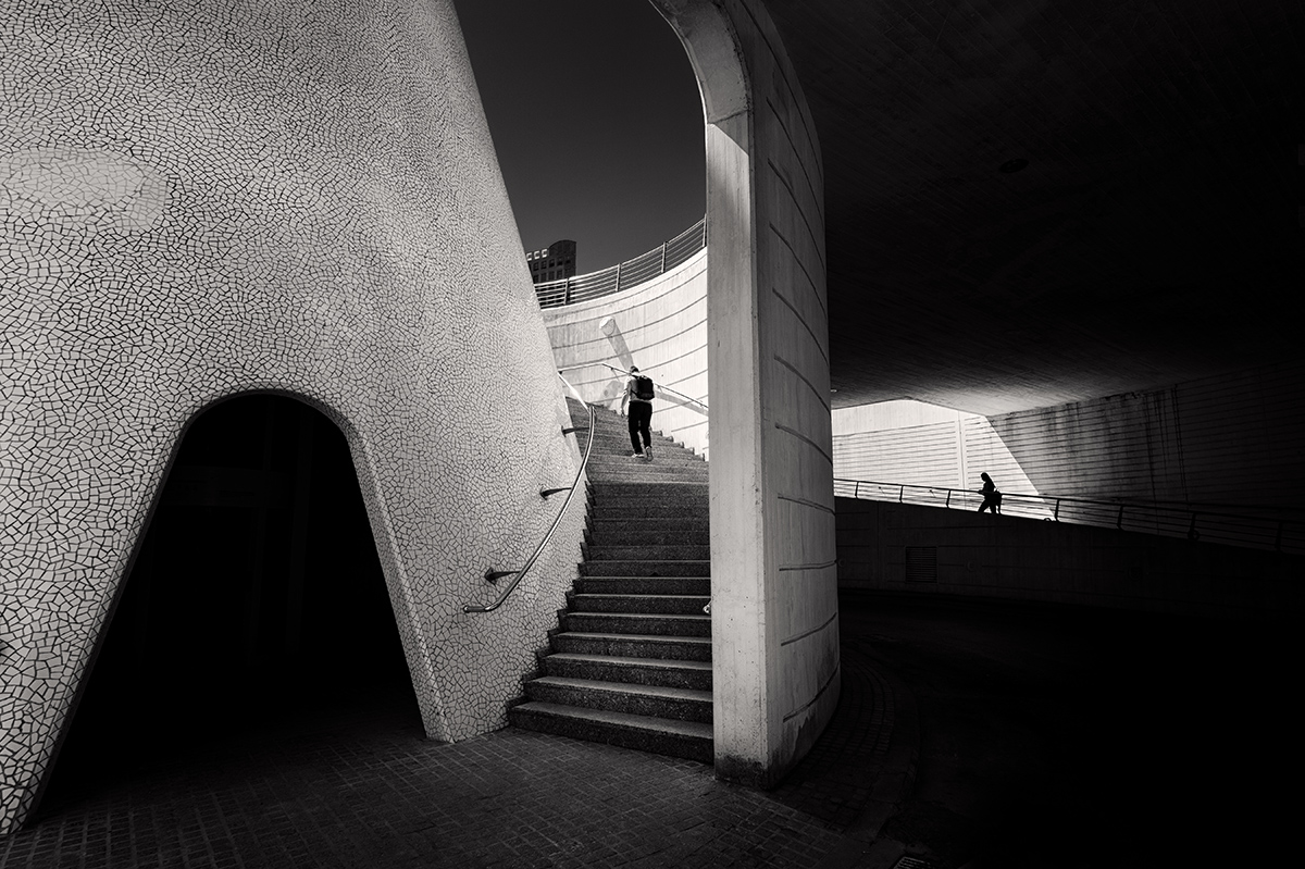 ''Yin and Yang'' Valencia. @ThePhotoHour #valencia #blackandwhitephotography #streetphotography #shadowandlight #canoncamera