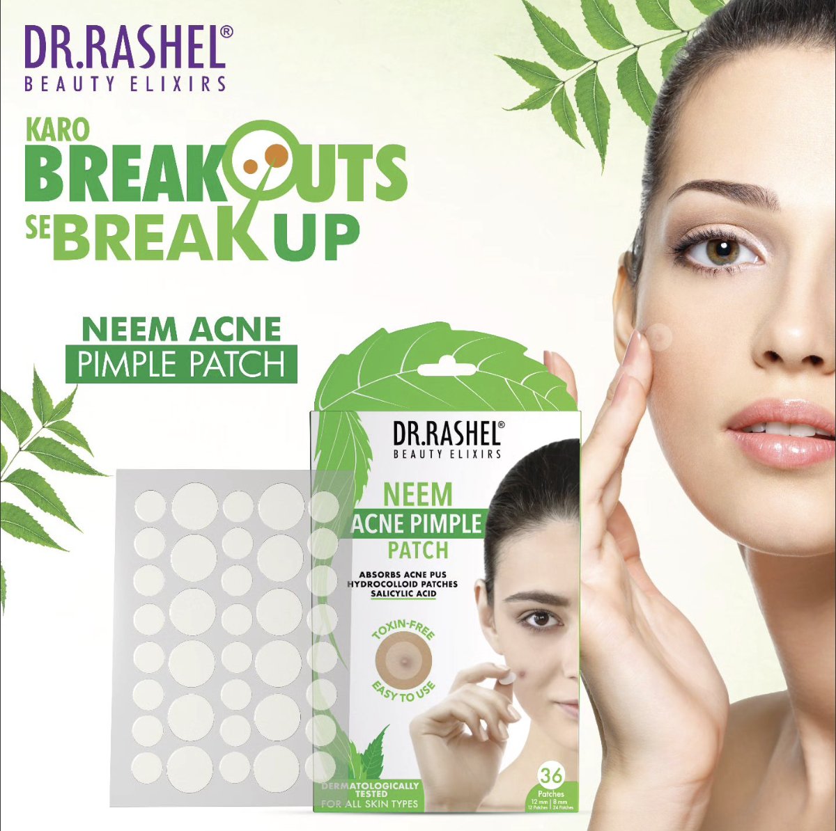 Quickly banish breakouts with Dr.Rashel's Neem Acne Pimple Patch—natural, fast-acting, and effective.
.
.
#DrRashelBeauty #acnepatch #pimplepatch #acneproneskin