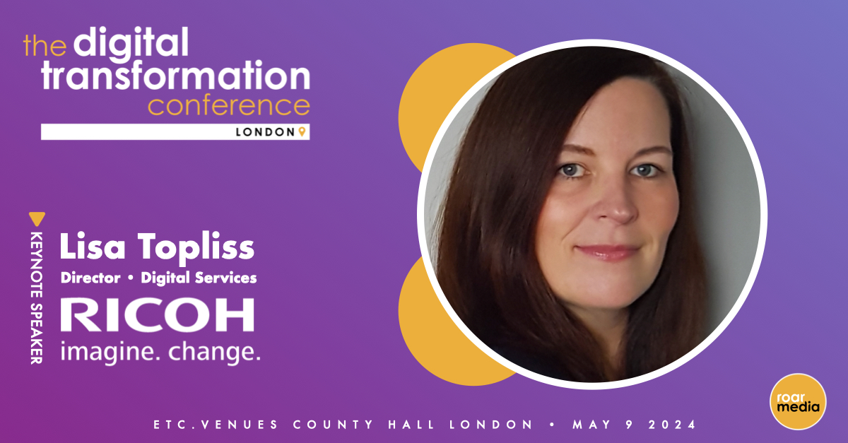 🚨 Don't miss it! Lisa Topliss, our Director of Digital Workspace, will be speaking at @Roar_Digital's Digital Transformation Conference on 9th May. Get your tickets here: bit.ly/4aQwODw