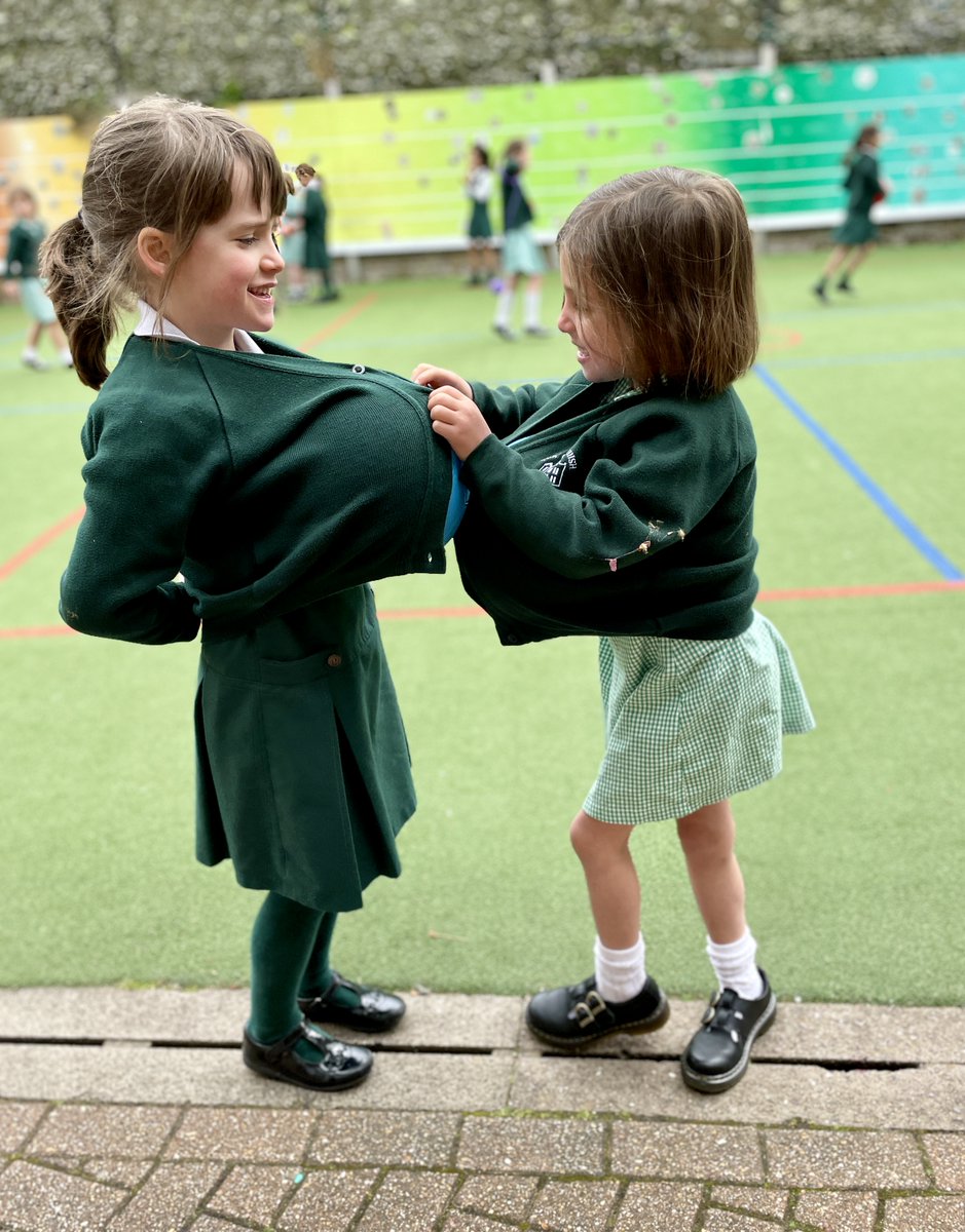 Anyone who knows us will tell you the girls are mad keen on football. But sometimes those balls have to be pressed into service for a game of pregnant ladies.

#spiritedversatileachievers #wheregirlsdare #camdenschool #BestGirlsSchool #playground #imaginativeplay
