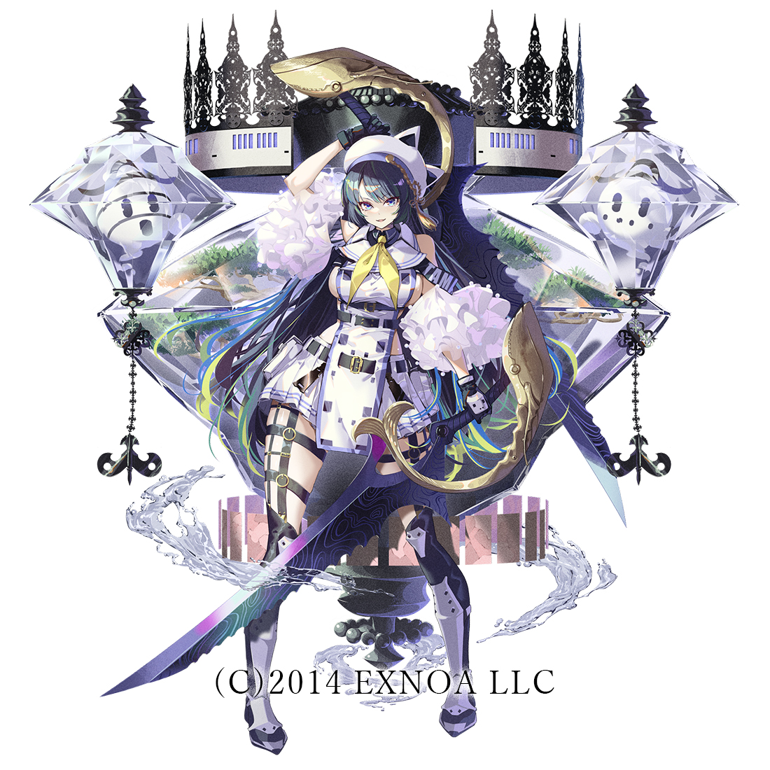 「DMM GAMES様「御城プロジェクト:RE」にて『玉藻城』のイラストを担当させ」|鶴亀@激務ながら活動再開のイラスト