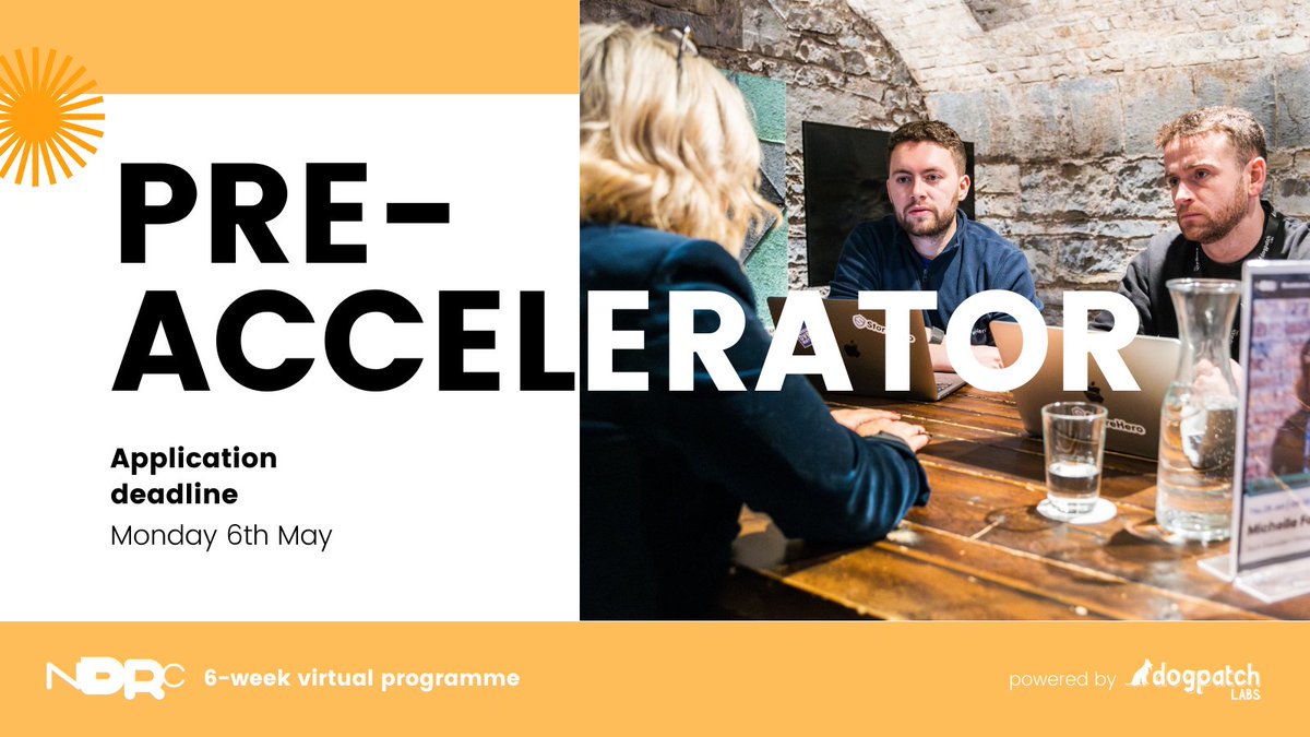 You’ve only got 2 weeks to apply for our 6-week virtual #PreAccelerator 💥 Galway-native founders @StoreHeroapp validated their e-commerce startup in the 2022 programme, before getting selected in this year’s Accelerator cohort. Follow in their footsteps ndrc.ie/apply