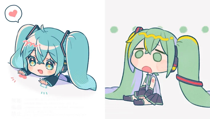 しっかりデフォルメとゆるゆるデフォルメの差が激しいイラストレーター