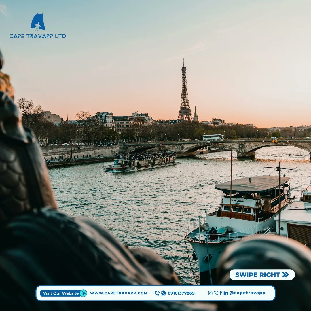 Cruising along the Seine River, where every bend reveals a storybook scene. 🌊⛵️ 🗼🇫🇷

#parisiandreams #explorefrance #francetravels #paris #louvre #capetravels #capetravapp #packages #travel #instatravel #holiday #holidayfun #vacation #trip #tourism #group #destinationearth