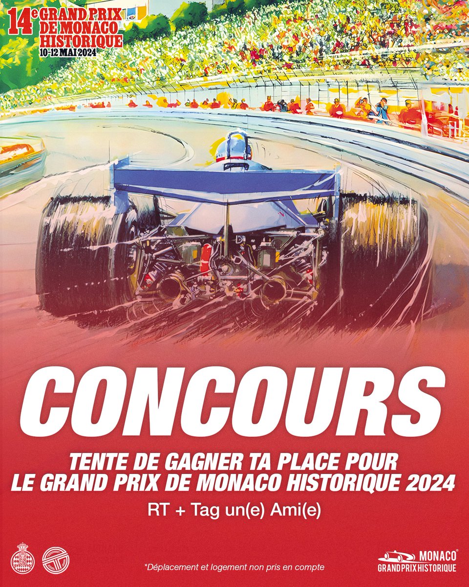 CONCOURS GRAND PRIX DE MONACO HISTORIQUE 🎁 On vous fait gagner des places pour assister au 14e ⁠Grand Prix de Monaco Historique ! 🇲🇨 🎟 4 gagnants ! Chaque gagnant remportera 2 places (1 pour le samedi & 1 pour le dimanche) Pour participer : •⁠ ⁠Follow @OffTrack_FR &