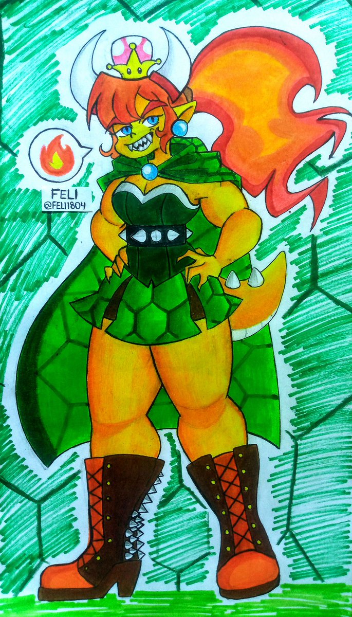 Bowsette ☠️🔥🧡