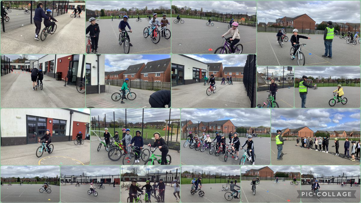 5b have really embraced the opportunities provided by Bikeability today. Everyone is working hard, with some overcoming fears. Well done everyone for an excellent start to our 2 day course! @inspire_pe