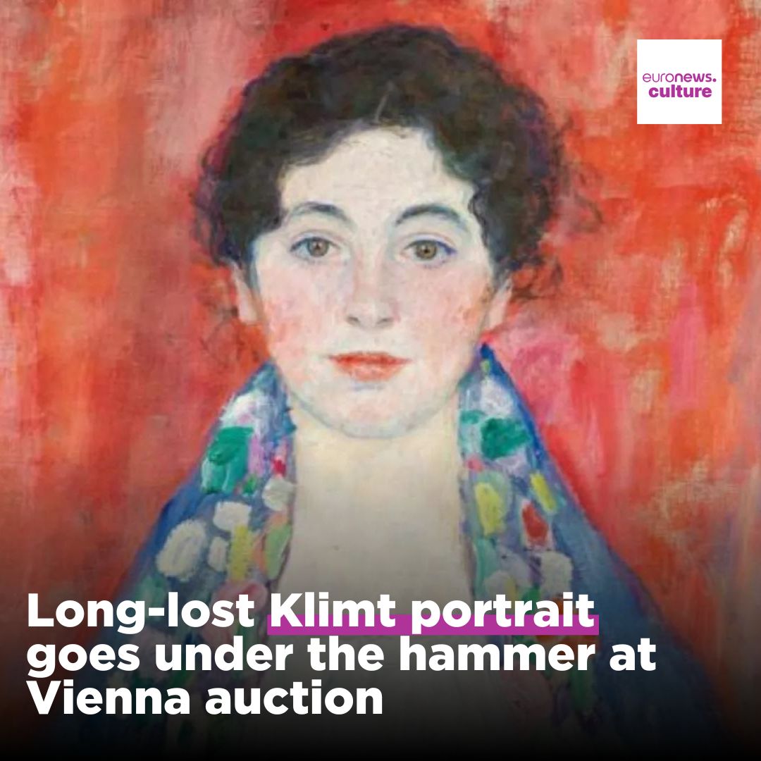'Bildnis Fraeulein Lieser' (“Portrait of Miss Lieser”) was commissioned by a wealthy Jewish industrialist's family and painted by Klimt in 1917 - a year before his death. Read more: euronews.com/culture/2024/0…