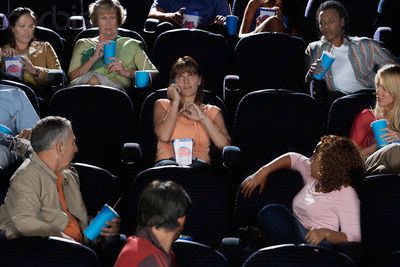 Where, oh where are the manners? We shouldn't have to be told to silence our phones in the theater, but some people need a reminder, right? ~ #DTN #MiniManners #TheaterEtiquette #RudnessAtTheMovies