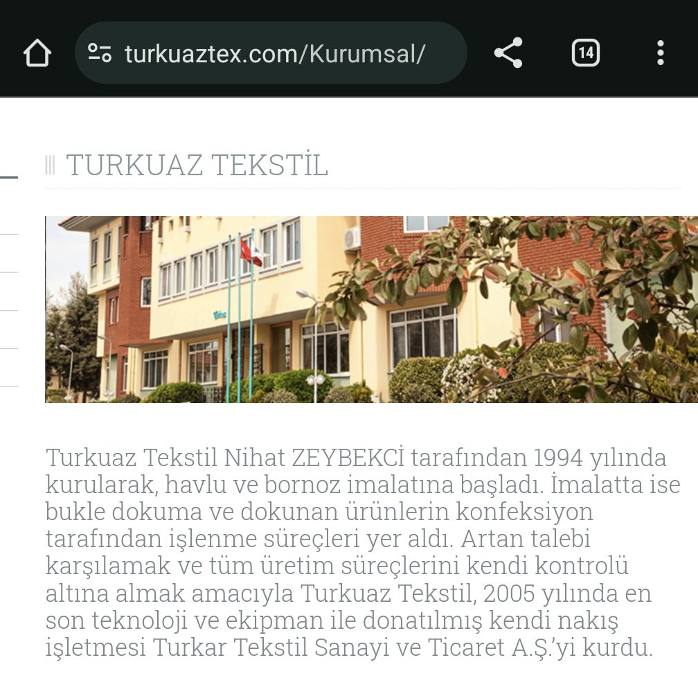 Az bakayım dedim, Nihat Zeybekci'nin İsraille ticareti çıktı. Gayet tutarlı. Turkuaz Otomotiv gibi Turkuaz Tekstil de Zeybekci'nin. Gümrük kayıtlarında Turkuaz Tekstil'e bakınca, Tosaf adlı İsrail firmasından Mayıs ve Eylül aylarında küçük ölçekli ithalatlar yaptığını görüyoruz.