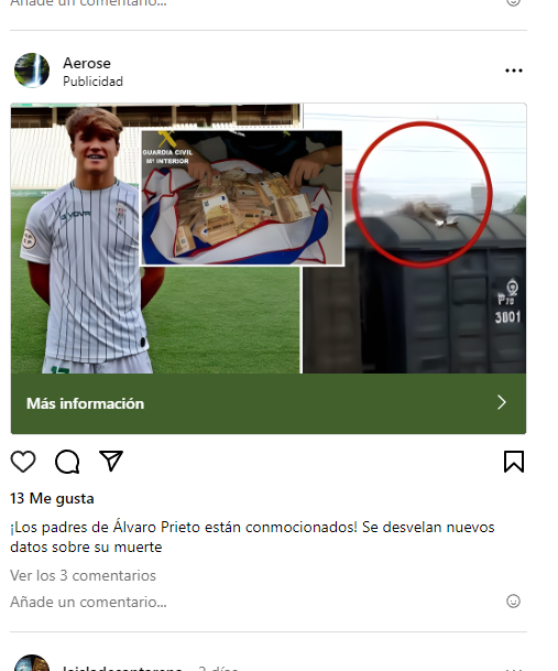 Que alguien utilice la muerte de Álvaro Prieto para intentar colar una estafa es una vergüenza

Tienes que ser muy hijo de puta para hacer esto