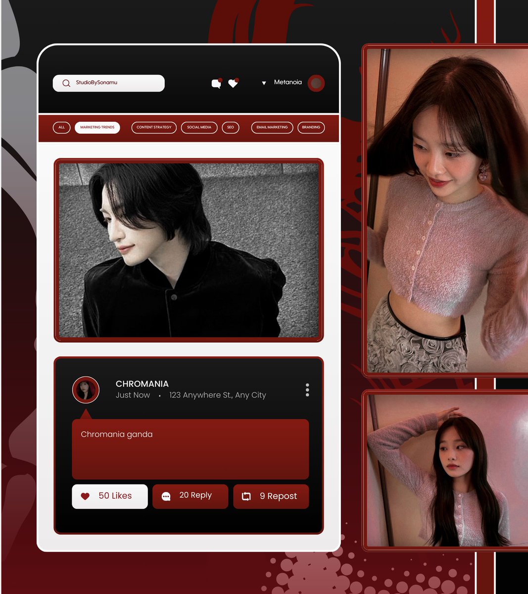 ㅤ

         CHROMANIA   ᥫᩣ   SNS UPDATE!
         18 : 52       𓄲      24、 O4、24
         ⌕ METANOIA STUDIO

ㅤ