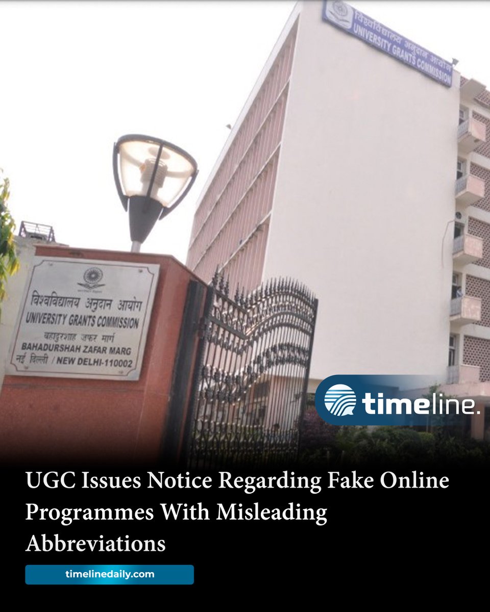 timelinelatest's tweet photo. #UGC Issues Notice Regarding #Fake #OnlineProgrammes With Misleading Abbreviations

https://t.co/7rzBobUO8V https://t.co/xLgEHKAnVA