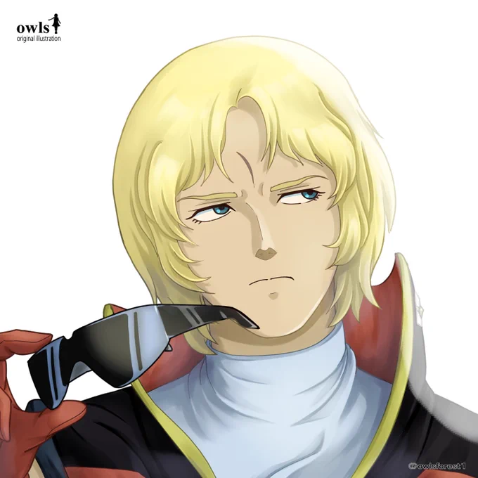 今回はクワトロ・バジーナを描きました。#Zガンダム  #みんなで楽しむtwitter展覧会 #ART祭 
