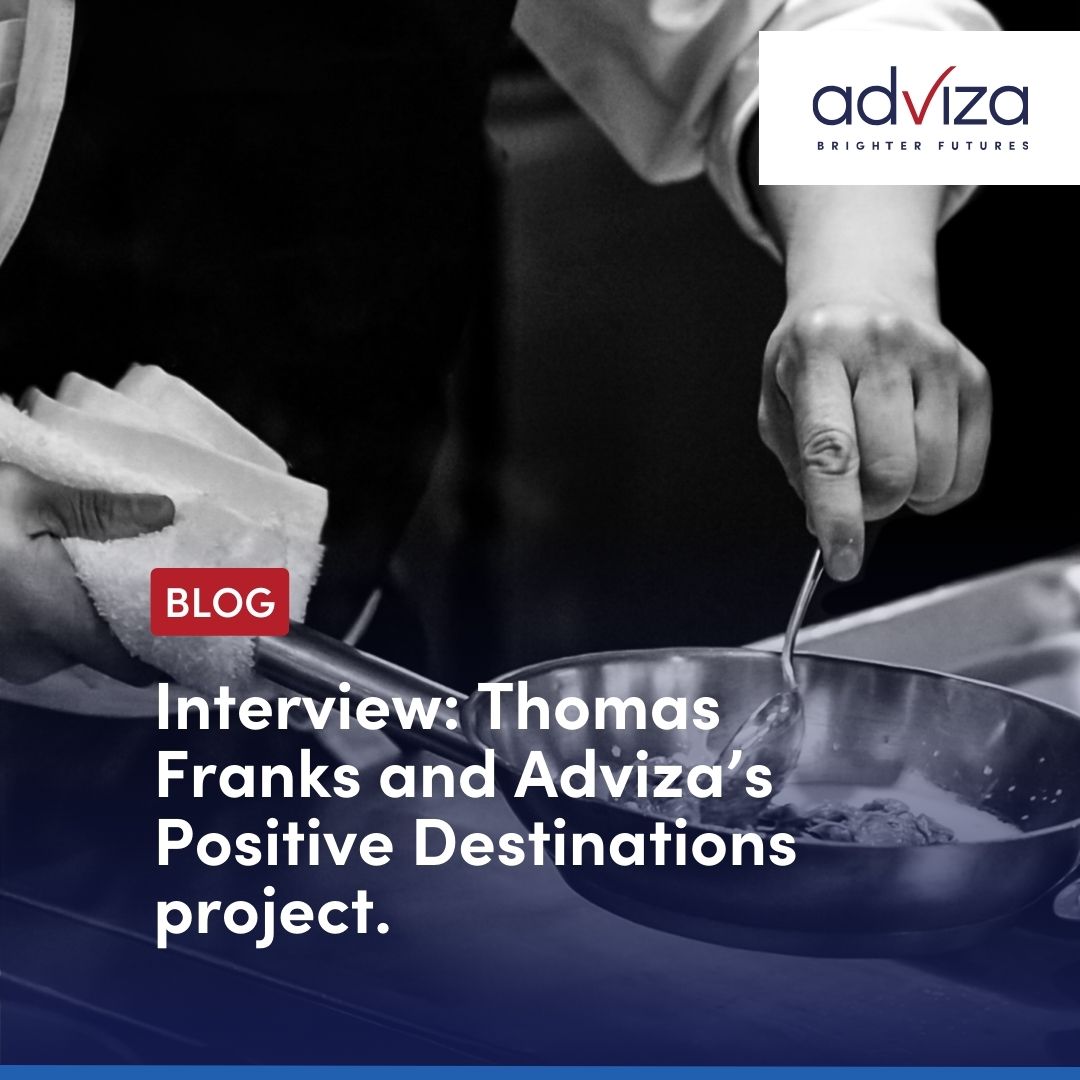 💡Our #PositiveDestinations project saw employers engage with young people at risk of NEET to inspire them about careers. 🍅🍇Holly Norrington, from ethical caterer @Thomas_Franks_ tells us about the company's involvement! 🫓🥑 👉adviza.org.uk/Blog/serving-u…