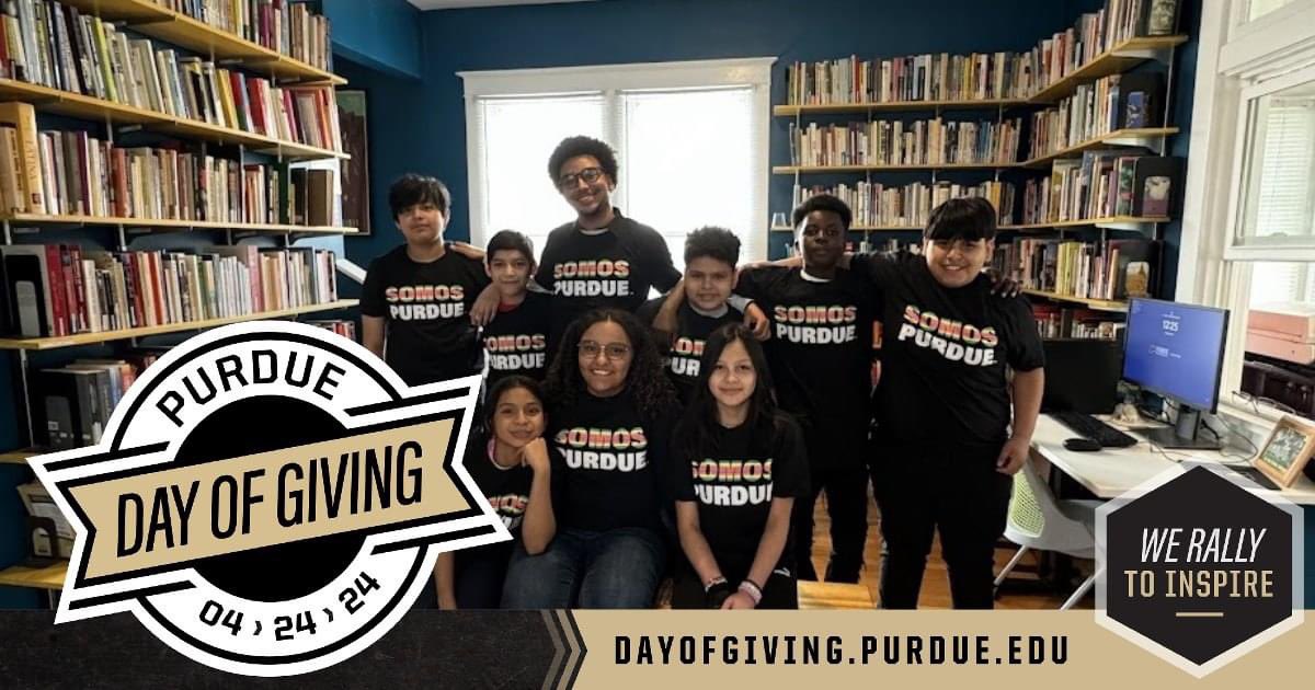 Purdue LCC (@lccpurdue) on Twitter photo We rally to inspire! We absolutely love being able to host young future Boilermakers.  
To support the LCC create a welcoming space for future Boilermakers, donate to the #lccpurdue on #PurdueDayofGiving at tinyurl.com/PDOGLCC24. We rally to inspire! We absolutely love being able to host young future Boilermakers.  
To support the LCC create a welcoming space for future Boilermakers, donate to the #lccpurdue on #PurdueDayofGiving at tinyurl.com/PDOGLCC24.