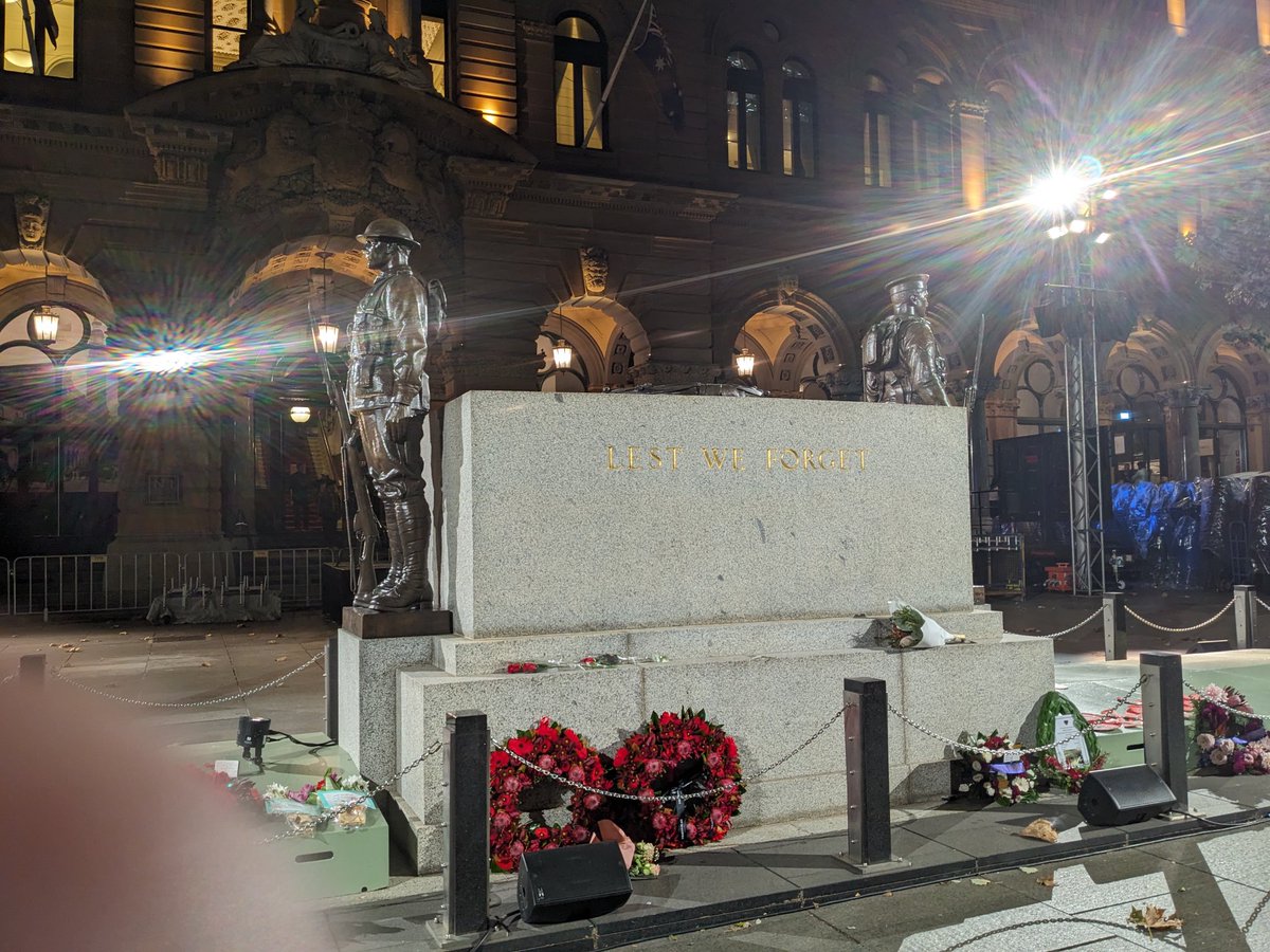 Anzac Eve 2024. The Cenotaph. Martin Place, Sydney.