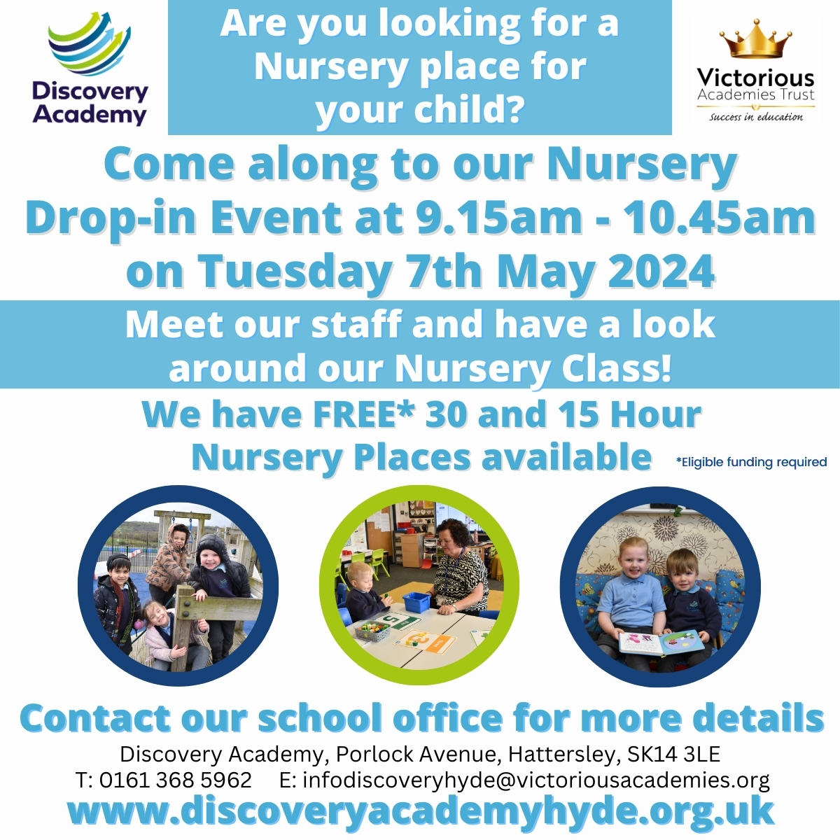 Are you looking for a Nursery place for September 2024? Why not come to our drop in.