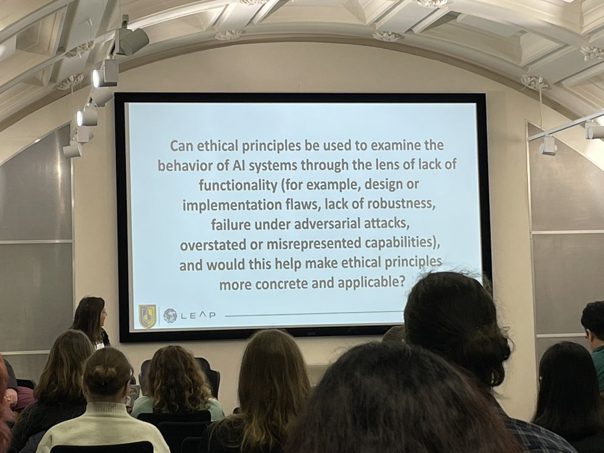 Big questions being asked in the panel on Ethics and Explainability in Climate AI at #ClimateInformatics 2024 Moderator @AstroVivi talking to panelists @atmosbarnes @DJGagneDos @OceanCarbon & @BasicScienceSav