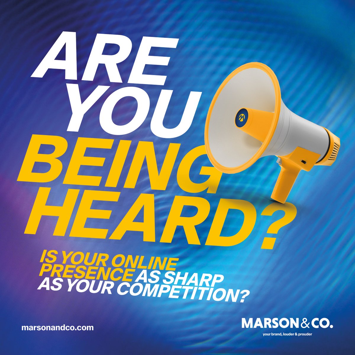 CrescoYorkshire's tweet photo. Is your voice lost online? 🤔 Let Marson &amp; Co sharpen your digital presence to ensure you're heard and remembered! 🌟 Don't let competitors outshine you. Enhance your brand and boost business with us 🚀 Ready to stand out? Fill out the form here: https://t.co/lQ0VDhAeET https://t.co/QzLMWBa1sO