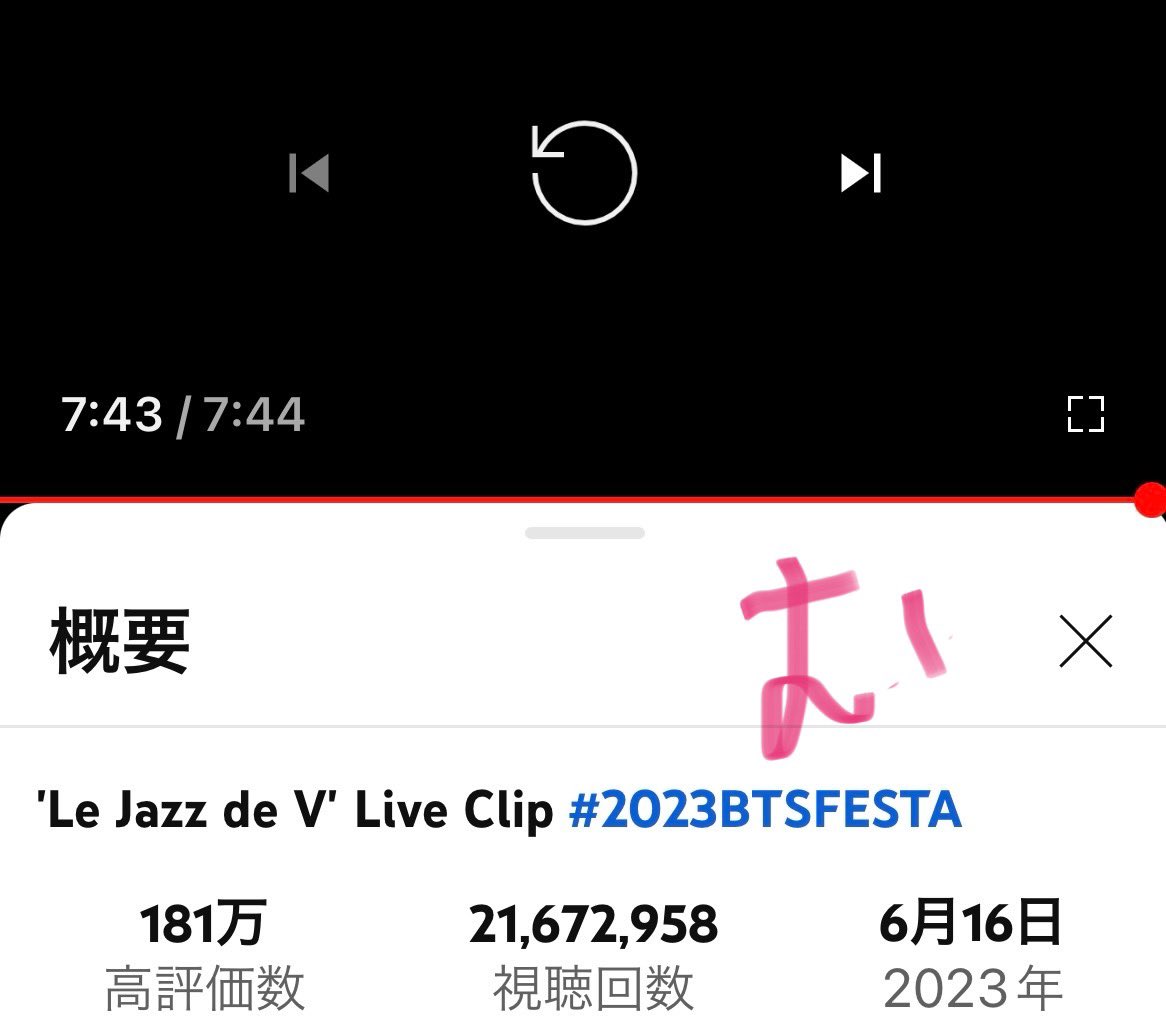 《Le Jazz de V Live Clip》
大好きな曲🥰♥️
テテ 素敵
テテ かっこいい
テテ かわいい
テテ ボラへ

'Le Jazz de V' Live Clip #2023BTSFESTA youtu.be/SUNnMsq8OKU?si… @YouTubeより