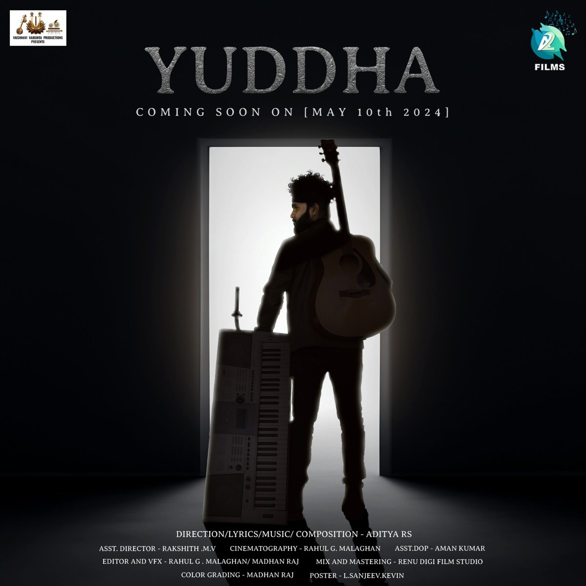Get ready to dive into the epic battle of emotions and melodies! 🎶 'Yuddha', our latest Kannada album song, is set to conquer your hearts on May 10th, exclusively on A2 Films. 

#Yuddha #NewRelease #KannadaMusic #A2Films #KannadaAlbumSongs