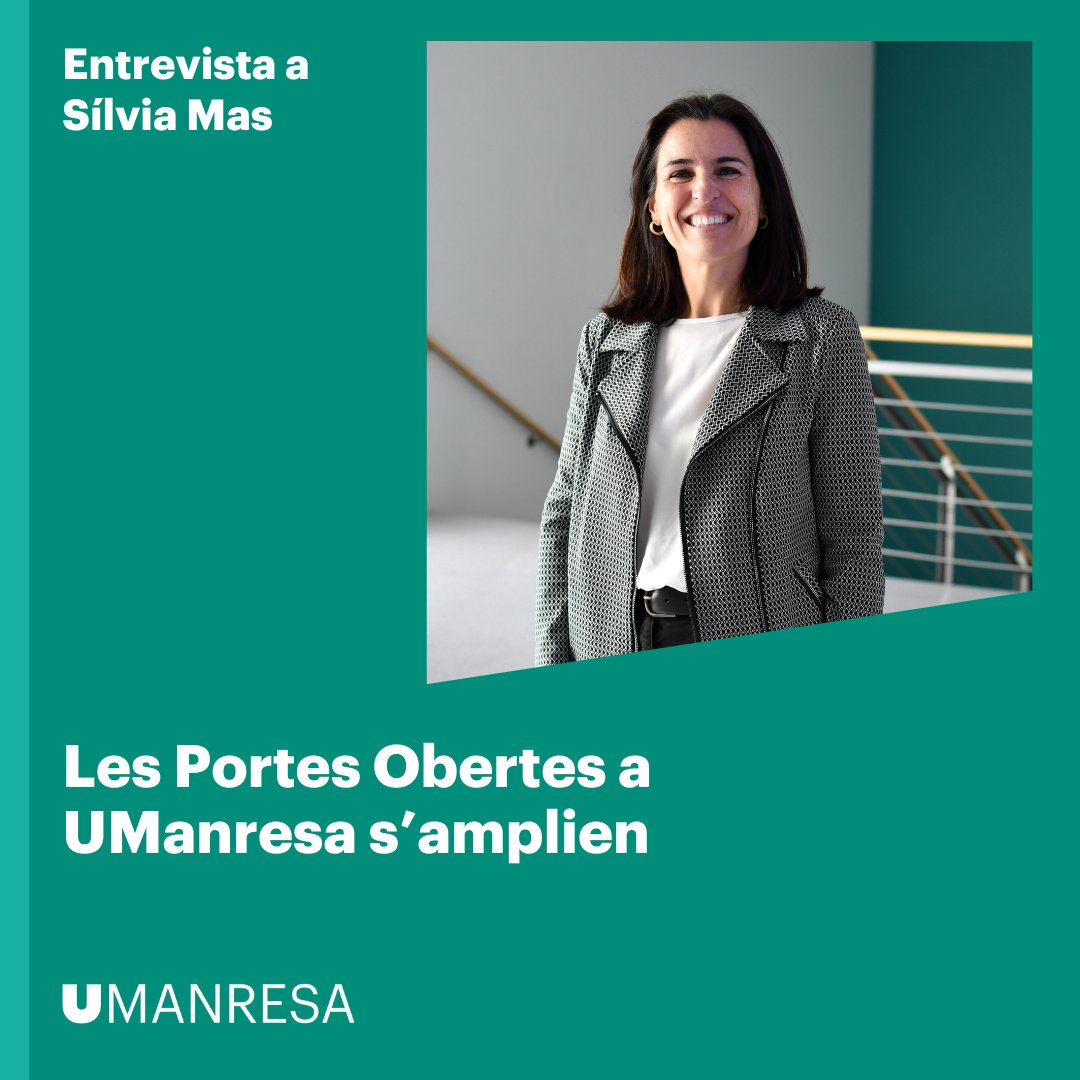 UManresa's tweet photo. ENTREVISTES UMANRESA | Les Portes Obertes a UManresa s’amplien per donar més opcions de conèixer la Universitat a futurs estudiants

N'han parlat a @radiomanresa amb la vicerectora del campus Manresa de la UVic-UCC, Sílvia Mas

🎧 https://t.co/wdaRuowKnb

#queestudiar https://t.co/w0KbNNUizp