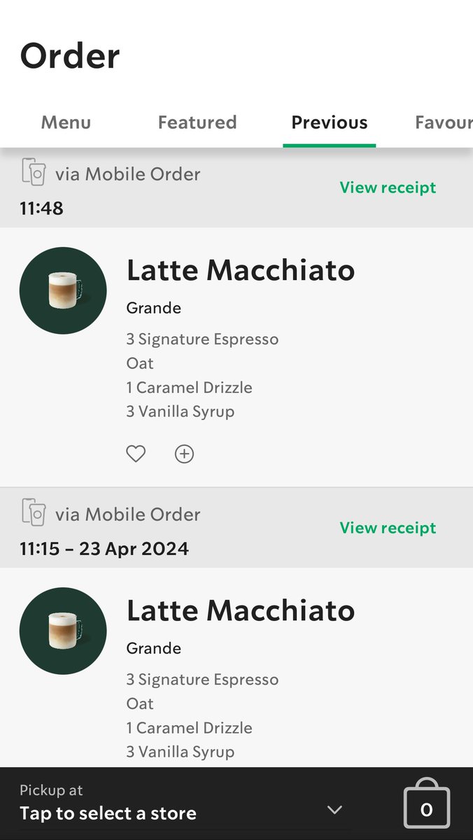 StuartHarling's tweet photo. 3rd time in 3 days I’ve ordered @StarbucksUK whilst on the road with the plan to drink in and catch up on emails (chose eat in) and it’s been served in a takeaway cup.  Told it’s policy to serve mobile orders in takeaway cups, so why the eat in option @StarbucksUK? https://t.co/vsZK5cuQEJ