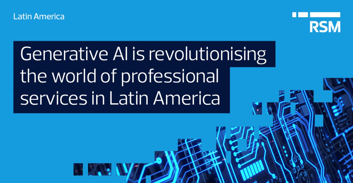 José Gregorio Argomedo, Technology Partner at RSM Chile, along with fellow colleagues from the region, offer their insights on how Generative AI is reshaping the auditing, accounting, and consulting sectors. Full article here: ow.ly/sONl50RlZLL