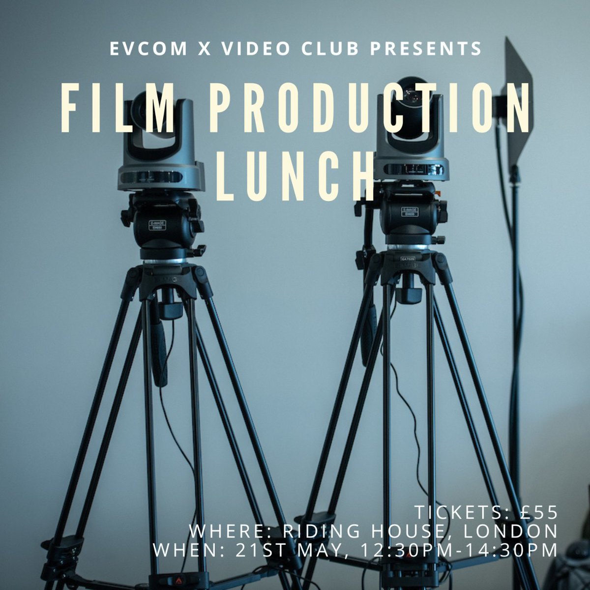 We are delighted to be bringing back the EVCOM Film Production Lunches, a chance for filmmakers in the brand and corporate film industries to come together to discuss key issues and opportunities in the sector over a delicious three course lunch. Book: cvent.me/3KgABK
