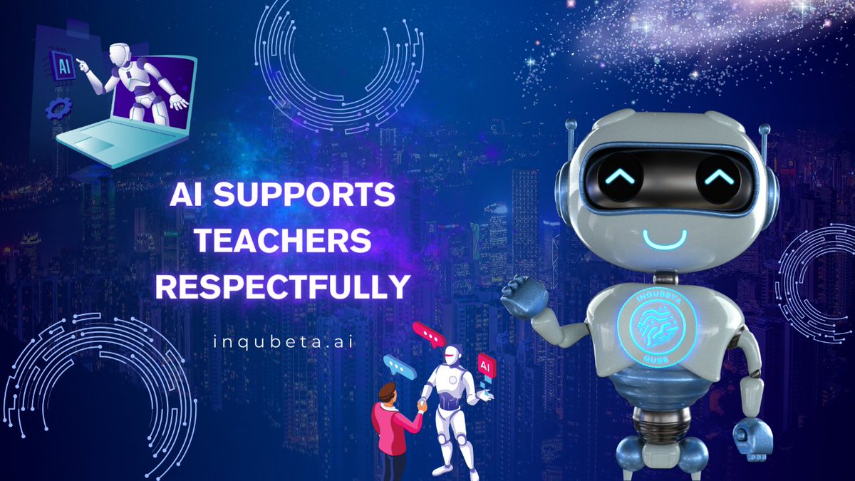 📚AI in #education supports teachers without replacing them.  📑While #AI can handle administrative tasks, teachers are irreplaceable for their professional judgment and relationships with students. It's crucial that AI tools are guided by human expertise,.