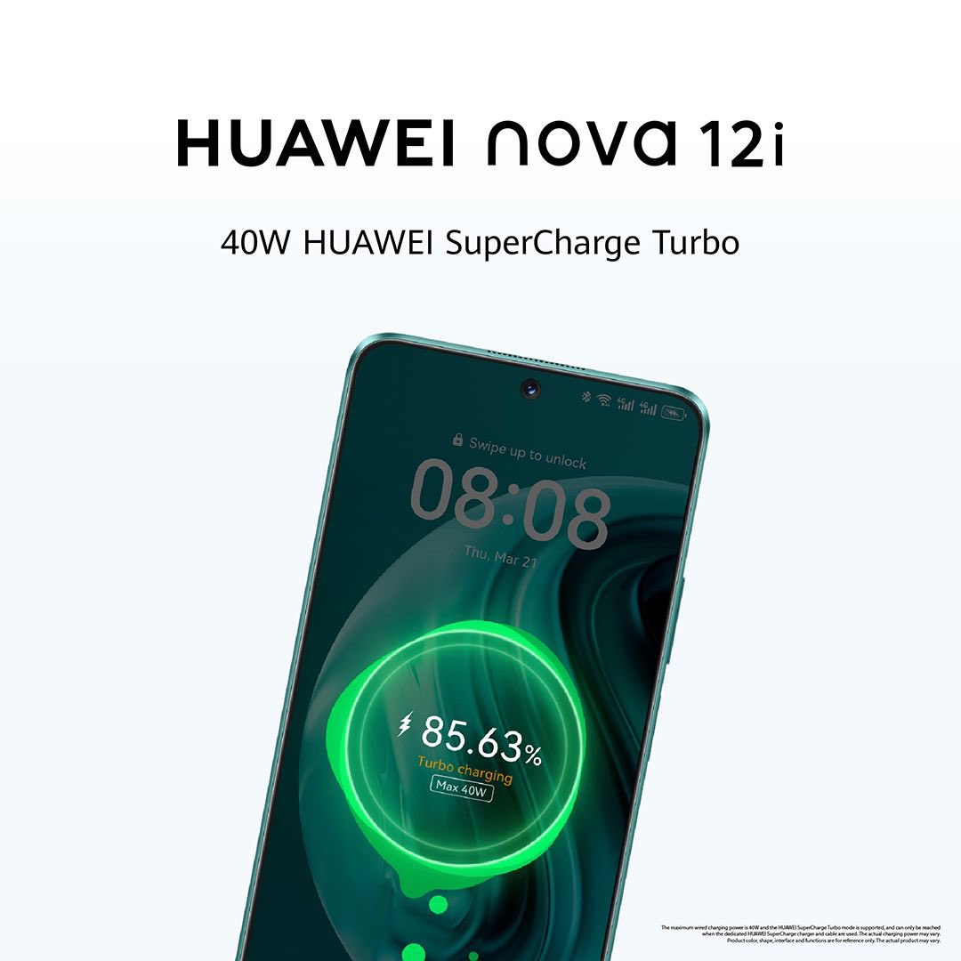 Attention Huawei fans! 🔥 Your chance to win the sleek and stylish Huawei Nova 12i is finally here! 🤩 follow @HuaweiZA on Twitter and answer one simple question: what is the storage size of the device? include both #HUAWEInova12i and #nova12iKeStar in your tweet